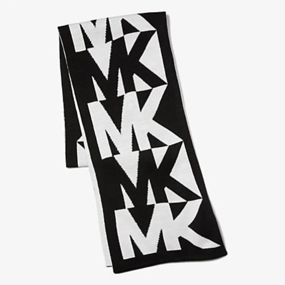 NWOT Michael Kors - Scarf - Intarsia Reversible Logo - Women’s Men's Unisex